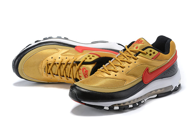 New Men Nike Air Max 97 BW Yellow Black Red Shoes
